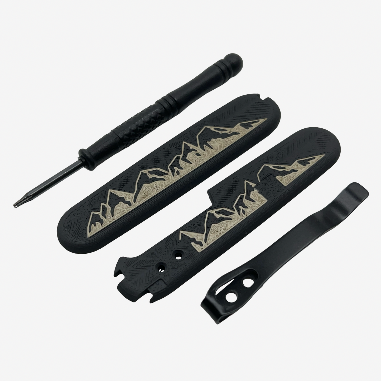 Summit Plus Scales Set for Victorinox SAKs with Optional Pocket Clip