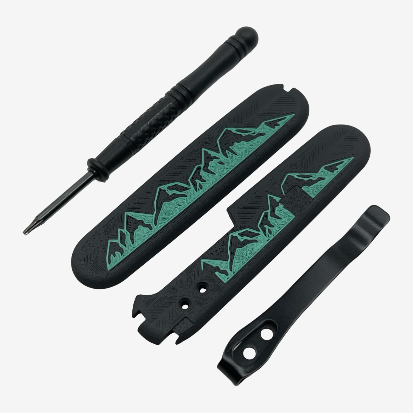 Summit Plus Scales Set for Victorinox SAKs with Optional Pocket Clip