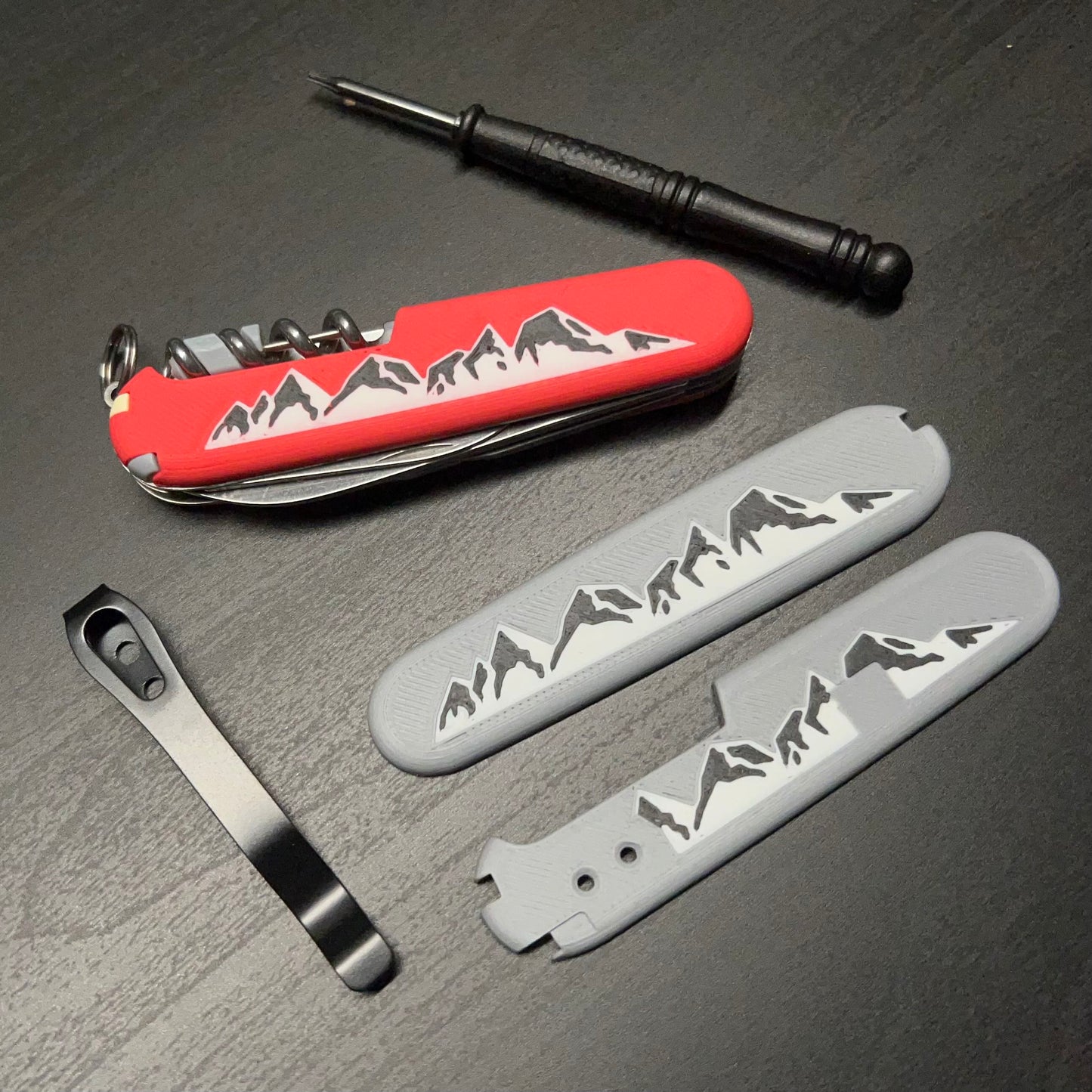 Summit Plus Scales Set for Victorinox SAKs with Optional Pocket Clip