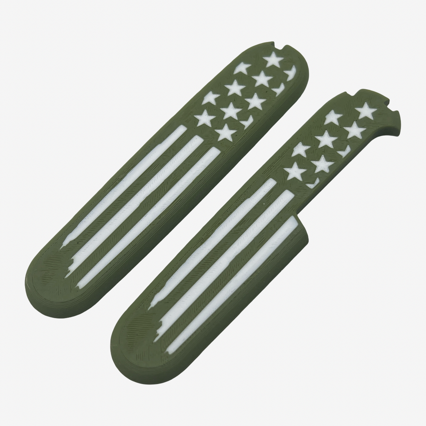 American Flag Plus Scales Set with Optional Pocket Clip for Victorinox SAKs