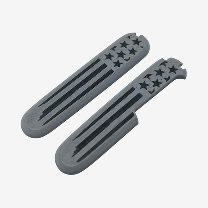 American Flag Plus Scales Set with Optional Pocket Clip for Victorinox SAKs
