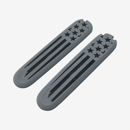 American Flag Plus Scales Set with Optional Pocket Clip for Victorinox SAKs
