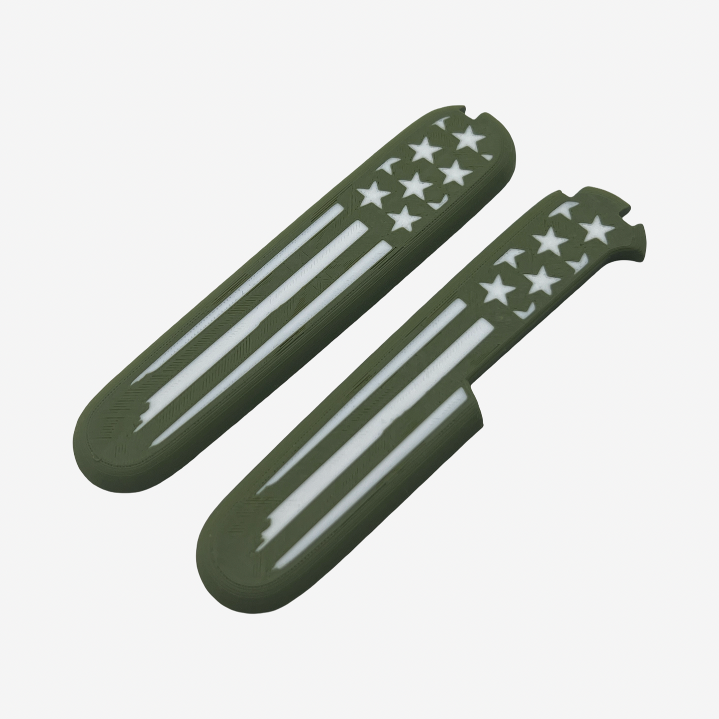 American Flag Plus Scales Set with Optional Pocket Clip for Victorinox SAKs