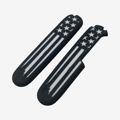 American Flag Plus Scales Set with Optional Pocket Clip for Victorinox SAKs