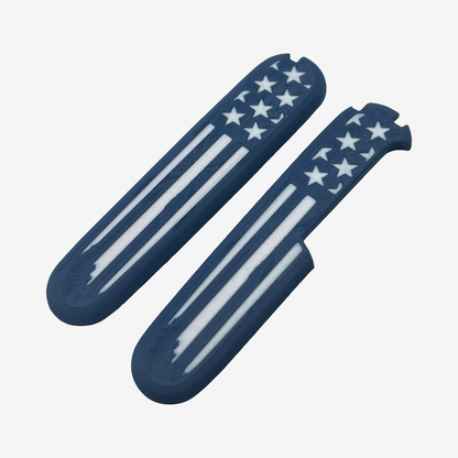 American Flag Plus Scales Set with Optional Pocket Clip for Victorinox SAKs