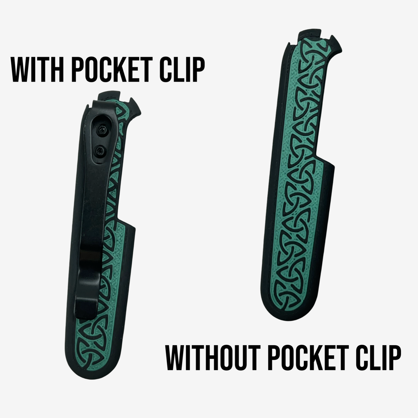 Runic 91mm Plus Scales Set with Optional Pocket Clip for Victorinox SAKs