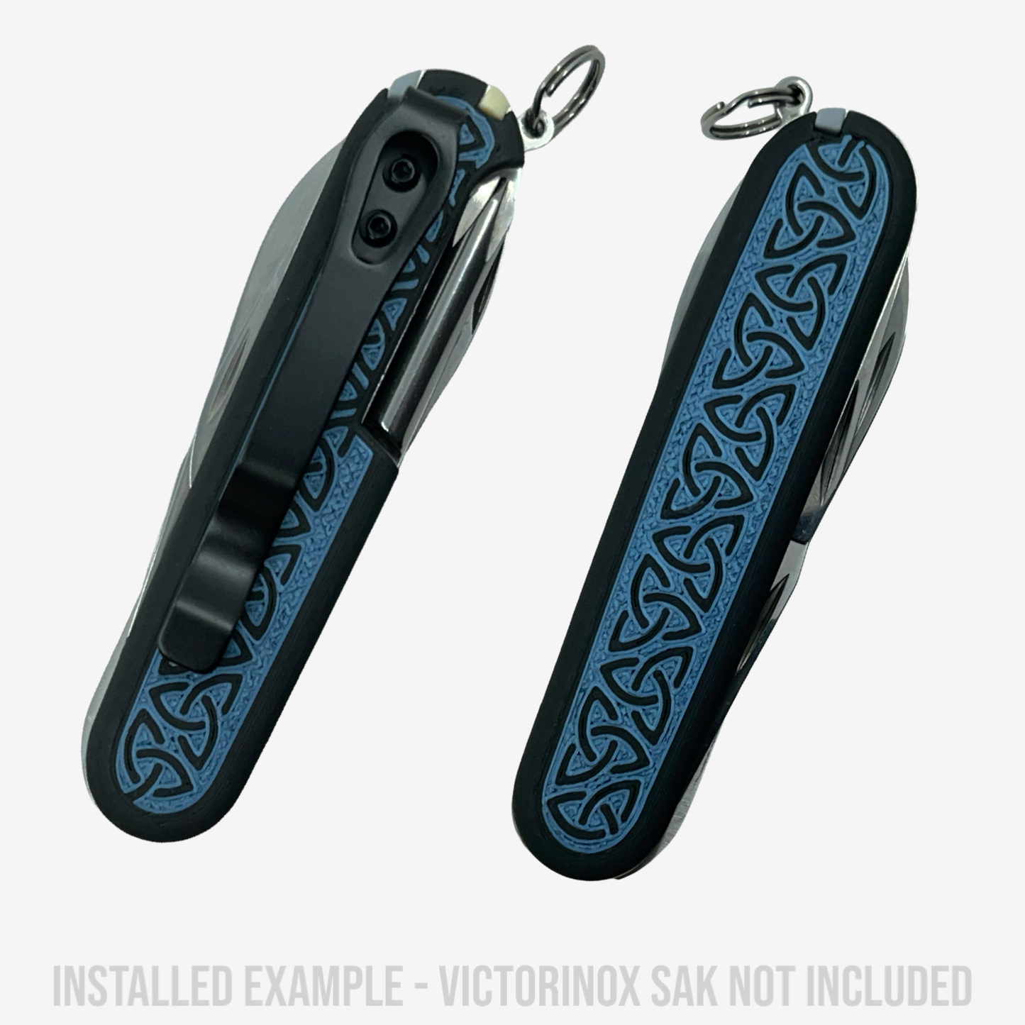 Runic 91mm Plus Scales Set with Optional Pocket Clip for Victorinox SAKs