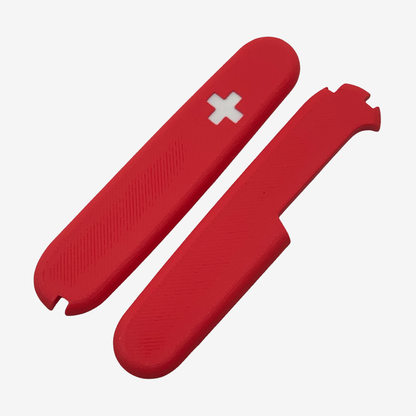 Swiss Cross  91mm Plus Scales Set with Optional Pocket Clip for Victorinox SAKs