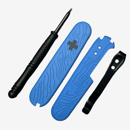 Swiss Cross  91mm Plus Scales Set with Optional Pocket Clip for Victorinox SAKs