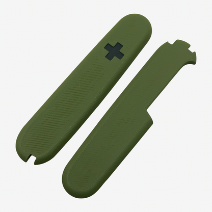 Swiss Cross  91mm Plus Scales Set with Optional Pocket Clip for Victorinox SAKs