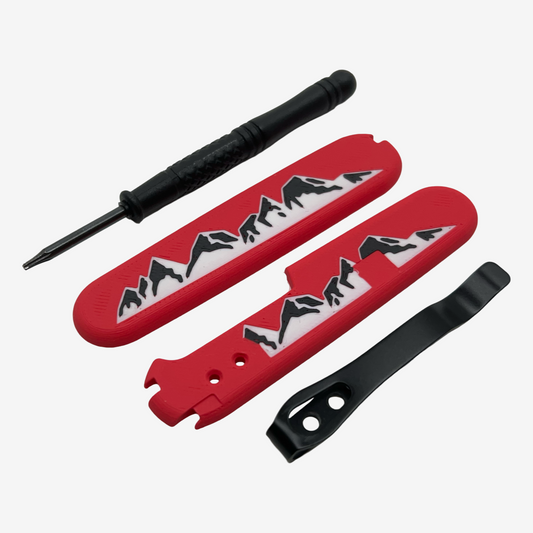 Summit Plus Scales Set for Victorinox SAKs with Optional Pocket Clip