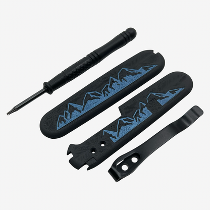 Summit Plus Scales Set for Victorinox SAKs with Optional Pocket Clip