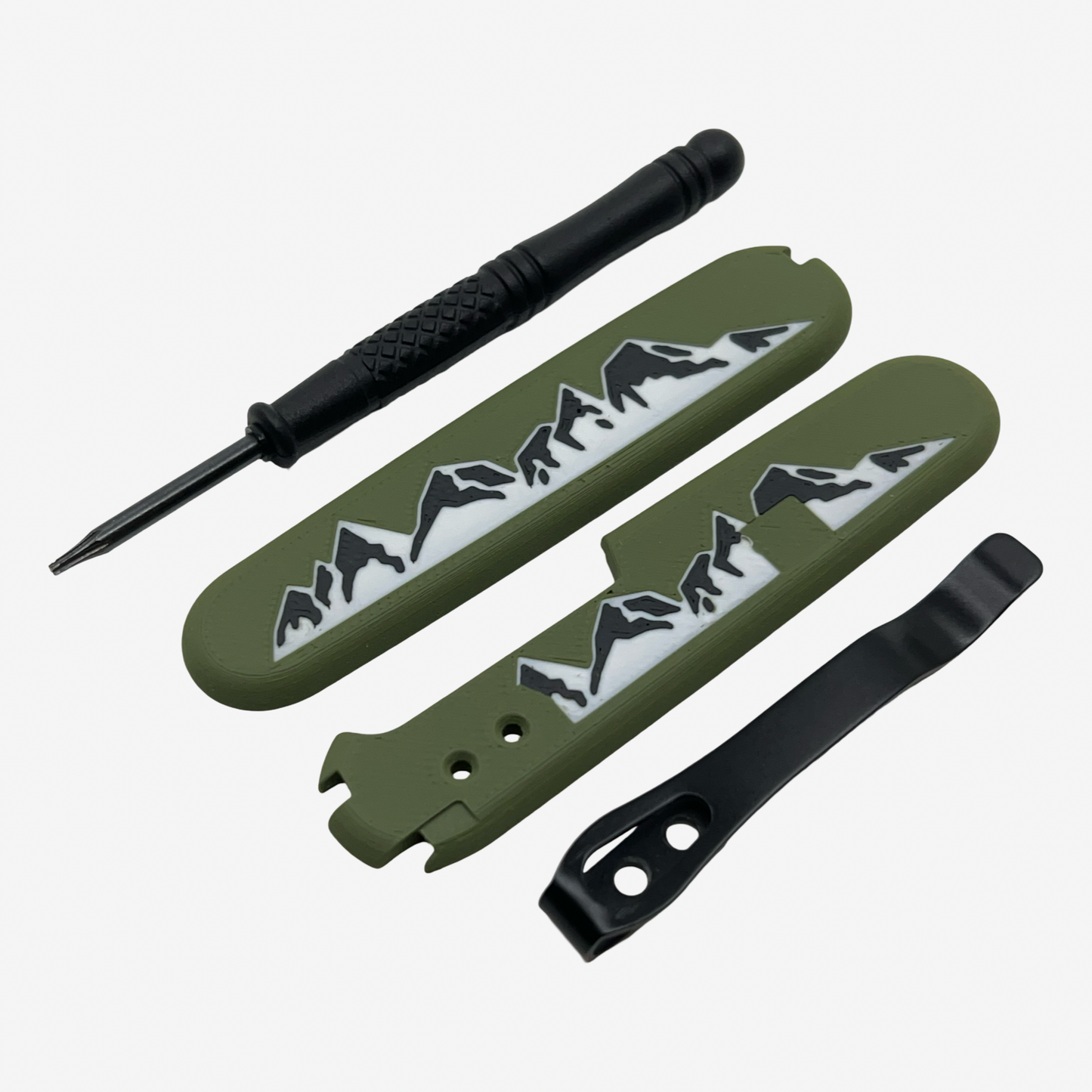 Summit Plus Scales Set for Victorinox SAKs with Optional Pocket Clip