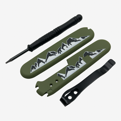 Summit Plus Scales Set for Victorinox SAKs with Optional Pocket Clip