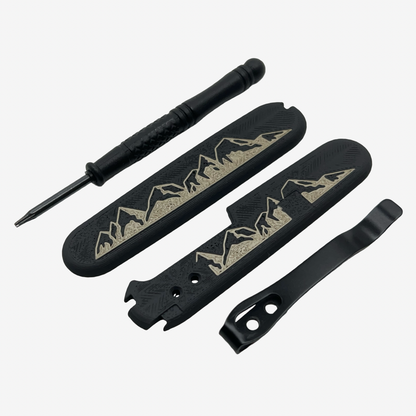 Summit Plus Scales Set for Victorinox SAKs with Optional Pocket Clip