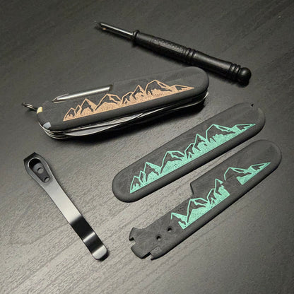 Summit Plus Scales Set for Victorinox SAKs with Optional Pocket Clip